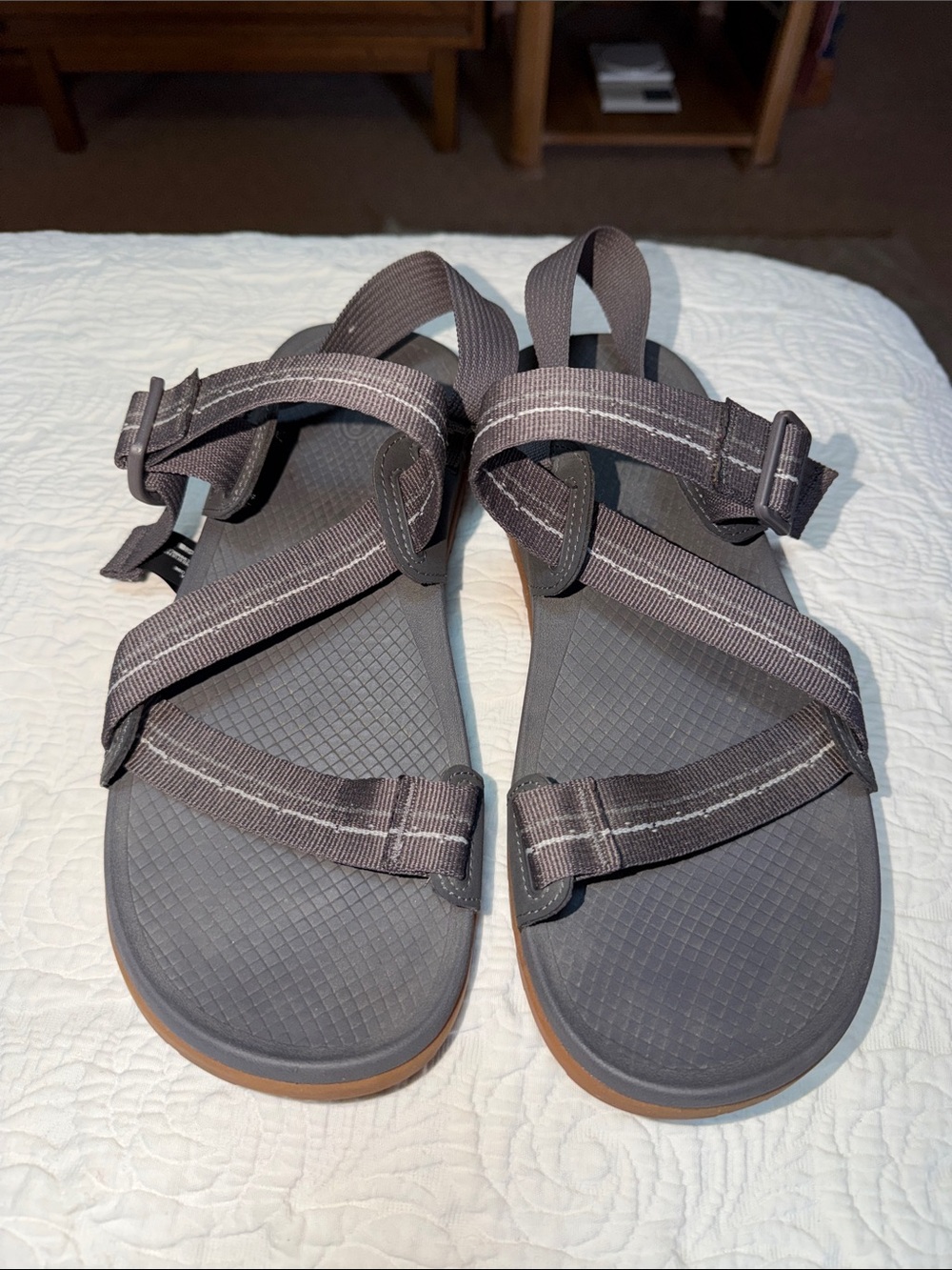 Chaco Lowdown Men's Outdoor Sport Sandals — Charcoal Gray Size 10